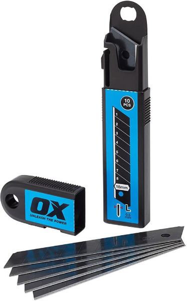 Picture of Ox Pro Snap Off Knife Blades - 18mm - Pack 10