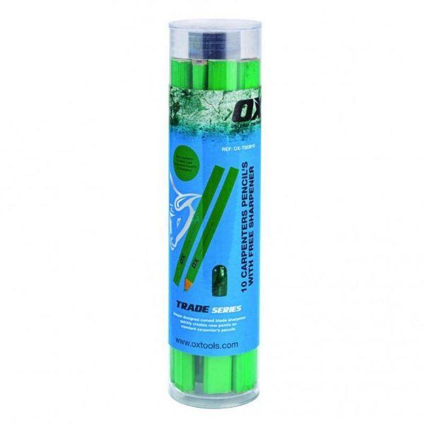 Picture of OX Trade Hard Green Carpenters Pencils 10 pk