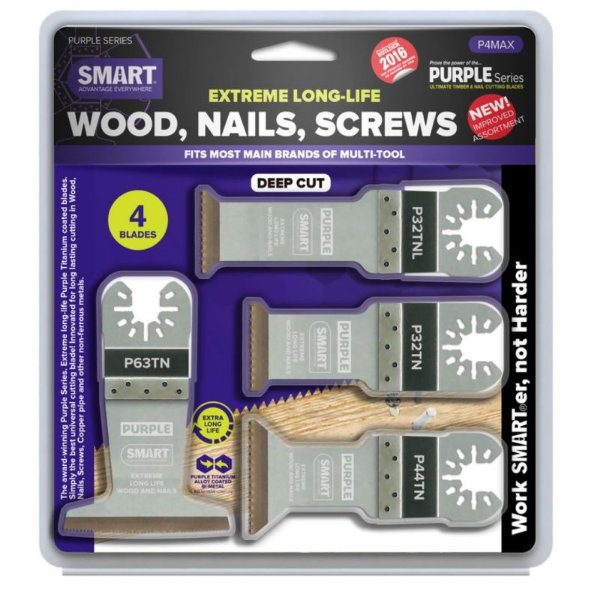 Picture of Smart Purple Series 32mm Bi-metal Blade - Pk 3 + FOC Rapid Wood Blade