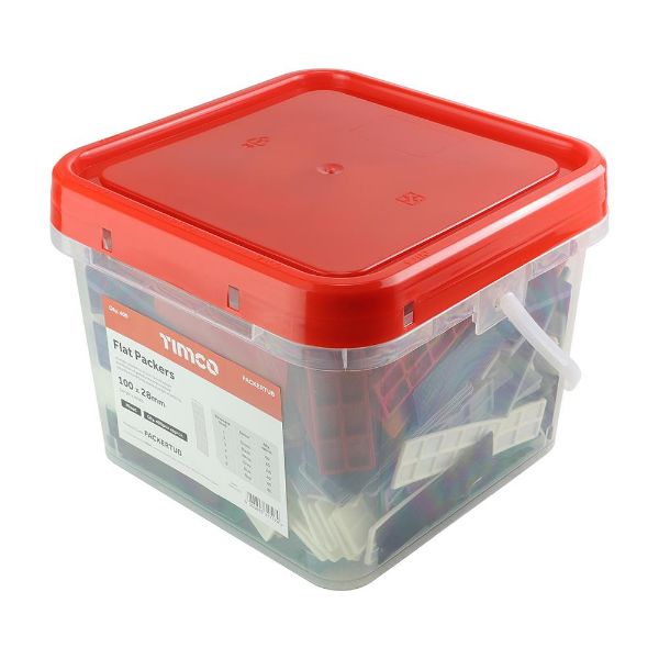 Picture of Timco Assorted Plastic Packers Tub 1 to 6mm (Pack of 400)