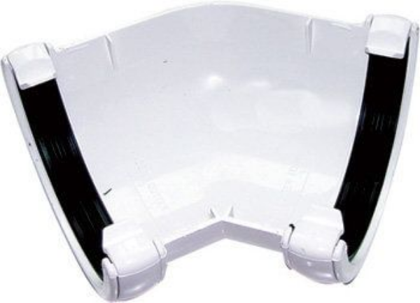 Picture of FloPlast Half Round Gutter Angle - 135 Degree X 112mm White