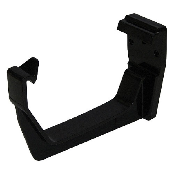 Picture of Floplast 114mm Square Line Fascia Bracket Black