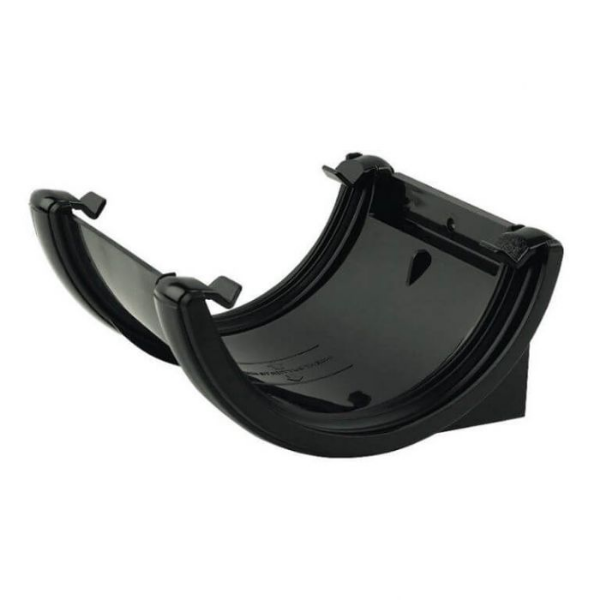 Picture of FloPlast Half Round Gutter Union Bracket - 112mm Black