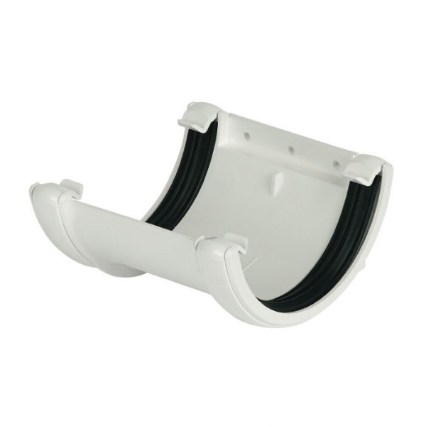 Picture of FloPlast Half Round Gutter Union Bracket - 112mm White