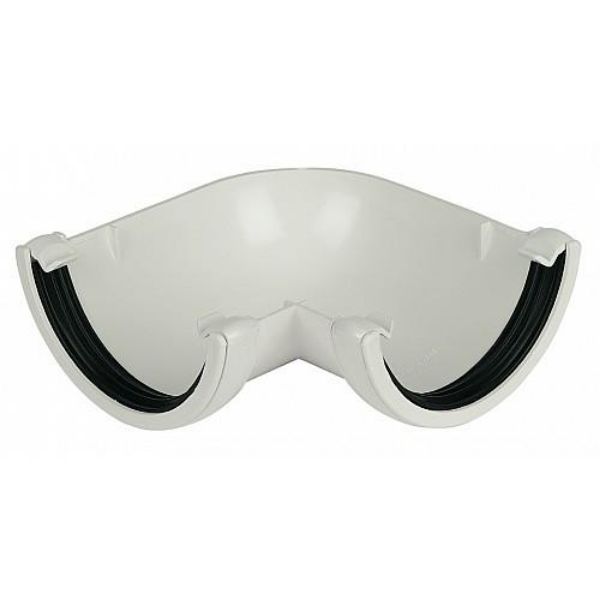 Picture of Floplast Round 90Deg Gutter Angle - White 112mm x 4