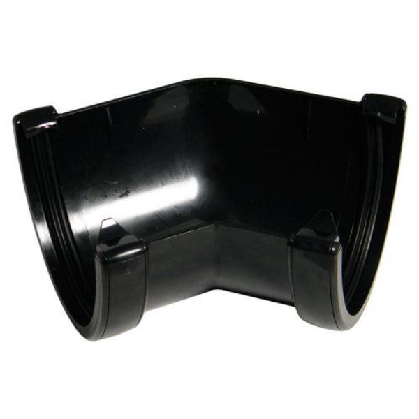 Picture of Floplast Hi Capacity 135Deg Gutter Angle - Black 115mm x 4