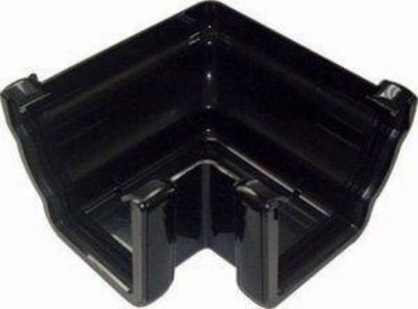 Picture of Floplast Niagara Ogee 90Deg External Gutter Bend - Black 119mm x 4