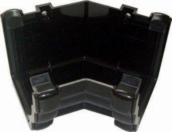 Picture of Floplast Niagara Ogee 135Deg Internal Gutter Bend - Black 115mm x 4
