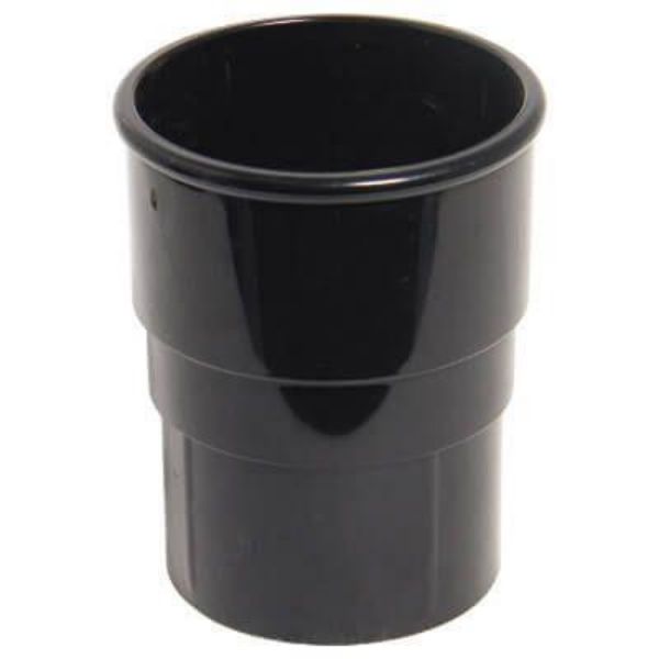 Picture of Floplast Round Downpipe Connector - Black 68mm x 4