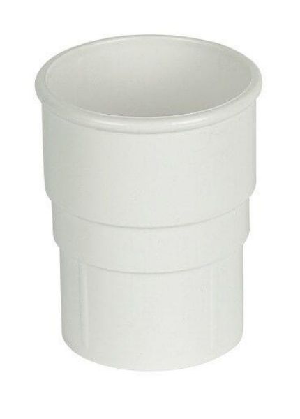Picture of Floplast Round Downpipe Connector - White 68mm x 4