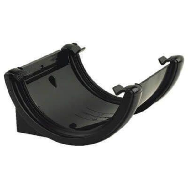 Picture of Floplast Round Gutter Union / Joiner - Black 112mm x 6