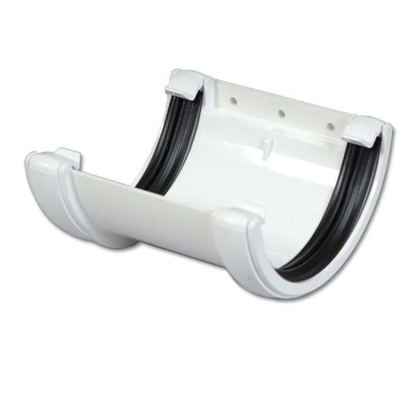 Picture of Floplast Round Gutter Union / Joiner - White 112mm x 6