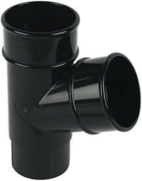 Picture of Floplast Round Downpipe Y Branch - Black 68mm x 2
