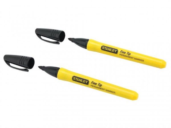 Picture of STANLEY BLACK FINE TIP PERMANENT MARKERS (2)
P10