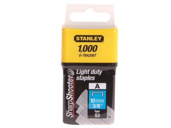 Picture of STANLEY LIGHT DUTY STAPLE 10MM (1000) 0-TRA20
STANLEY LIGHT-DUTY STAPLE 10MM (1000)  0-TRA2