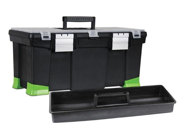 Picture of TOOL BOX 22-IN WITH HI-VIZ TAPERED CORNERS
STANLEY  TOOLBOX 22IN HI VIZ TPR CORNERS  195
